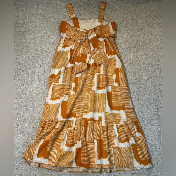 Women’s Donna Morgan Brielle Midi Dress in orange multi print Size 8 - Picture 6 of 10